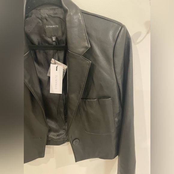 NWT Dynamite Faux Leather Jacket - Picture 5 of 6